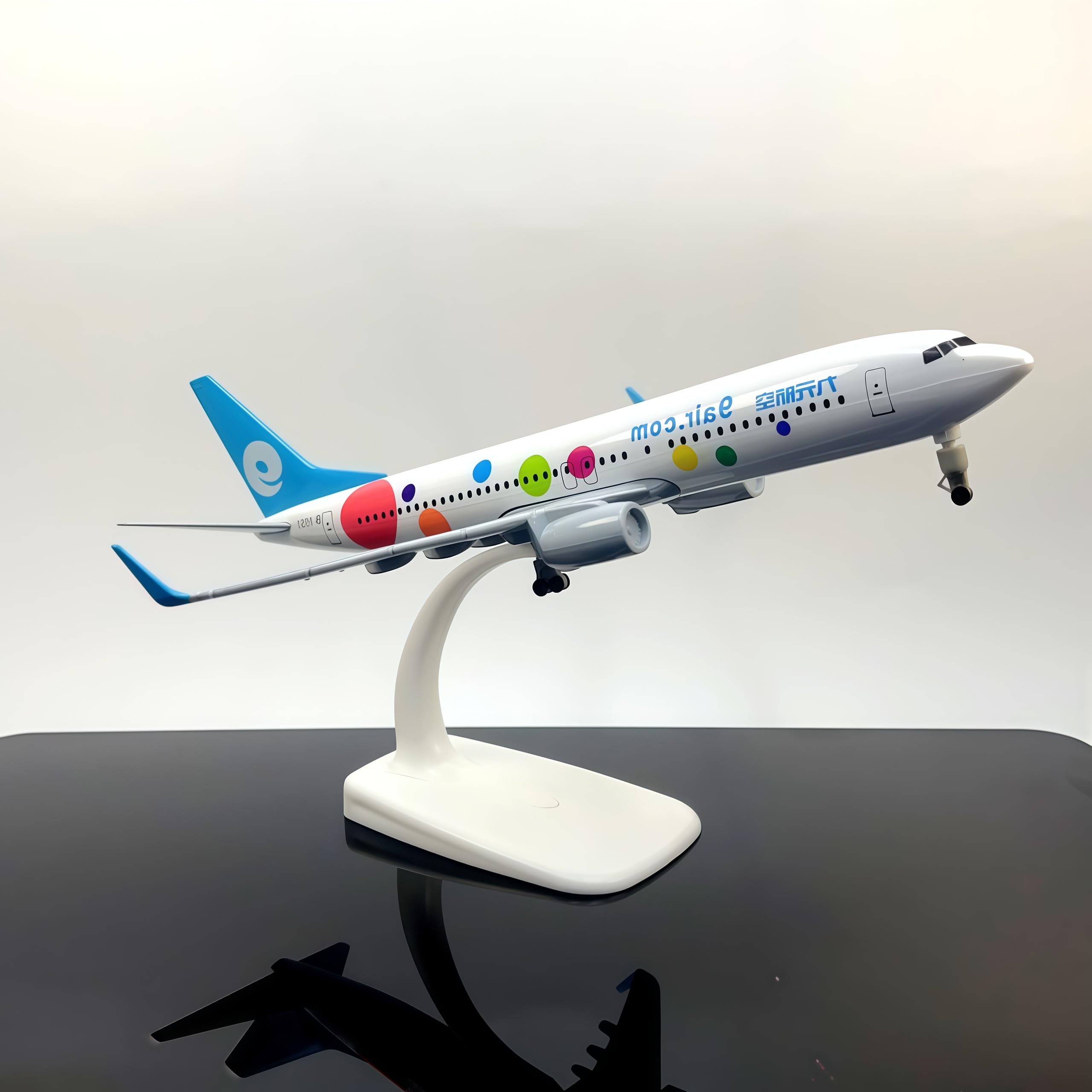 LGSRSNXHTX 20cm 9 Air B737 Diecast Metal Airplane Model Aircraft Model With Stand For Aviation Enthusiast Gift,Model aircraft collection