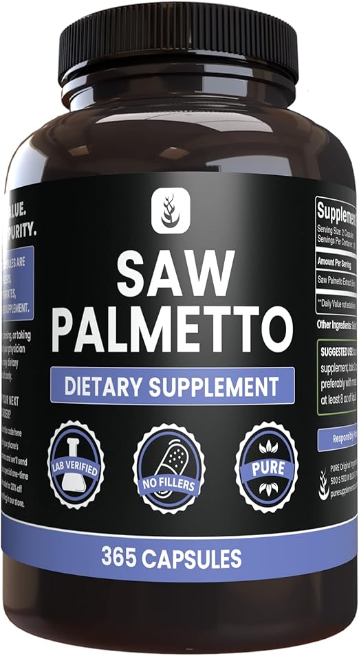 PURE ORIGINAL INGREDIENTS Saw Palmetto (365 Capsules) No