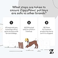 Vista 8 de ZippyPaws RopeTugz - Juguete de cuerda duradera para perros, tira y afloja interactivo para perros grandes, medianos y pequeños, productos