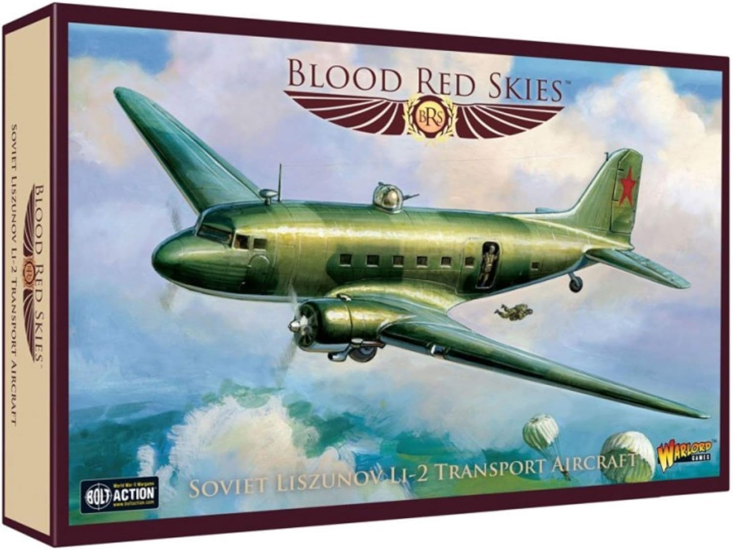 Blood Red Skies Soviet Liszunov LI2 Transport Aircraft 1:200 WWII Mass Air Combat War Game