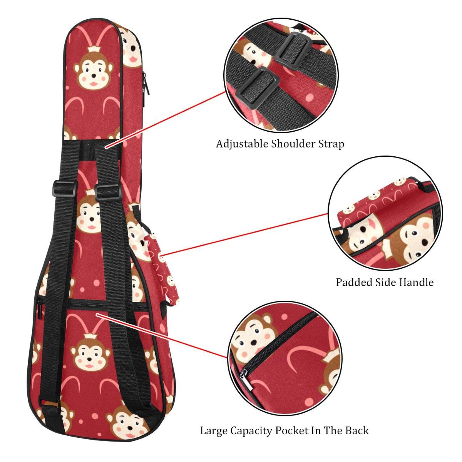 Tenor Ukulele Gigbag Waterdichte Ukelele Case Gewatteerde Rugzak, Geweldig voor Sopraan Concert (21/23/24) Walvis Blue Ocean