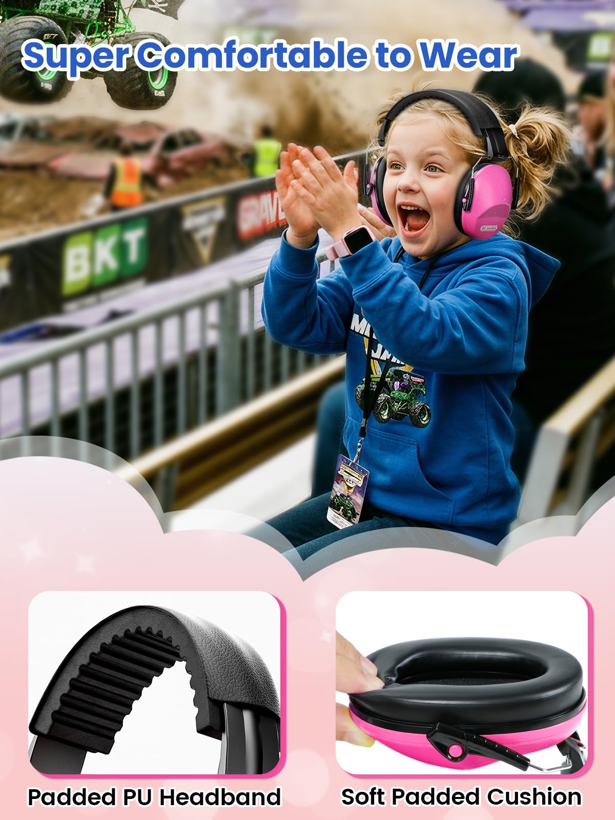 Dr.meter Ear Muffs for Noise Reduction Kids Noise Cancelling Headphones view 2