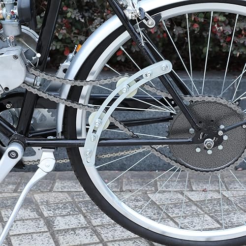 Miniatura 2 de GREHUA Kit de guía de rodillo de polea tensor de cadena con ajuste tensor de arco compatible con bicicleta motorizada de 80 cc de 48 cc, 49 cc, 50