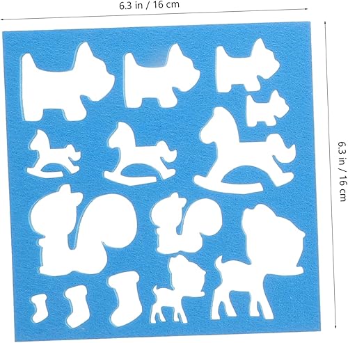 Miniatura 4 de 6 unids Poking Fun Plantilla de fieltro de lana Molde de fieltro de aguja, kits de fieltro de aguja, kit de bordado, molde de mano, moldes de