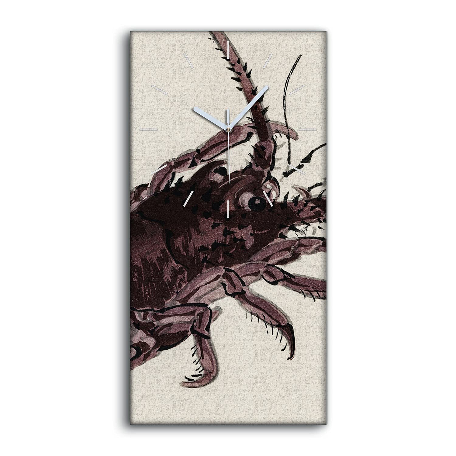 Horloge sur Toile Ne Pas Tic Tac en Silence Image Art Animalier