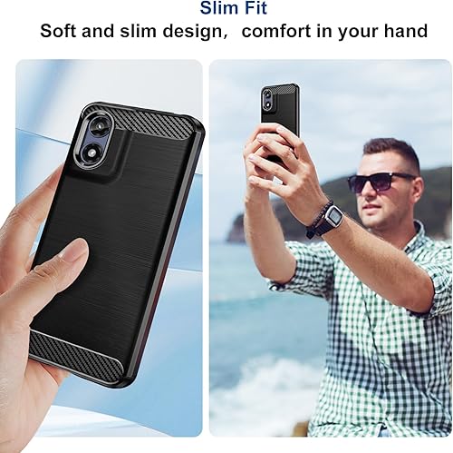 Miniatura 4 de Funda compatible con Motorola Moto Edge Plus 2022Moto Edge 30 Pro, funda de teléfono delgada con absorción de golpes, funda protectora de goma TPU