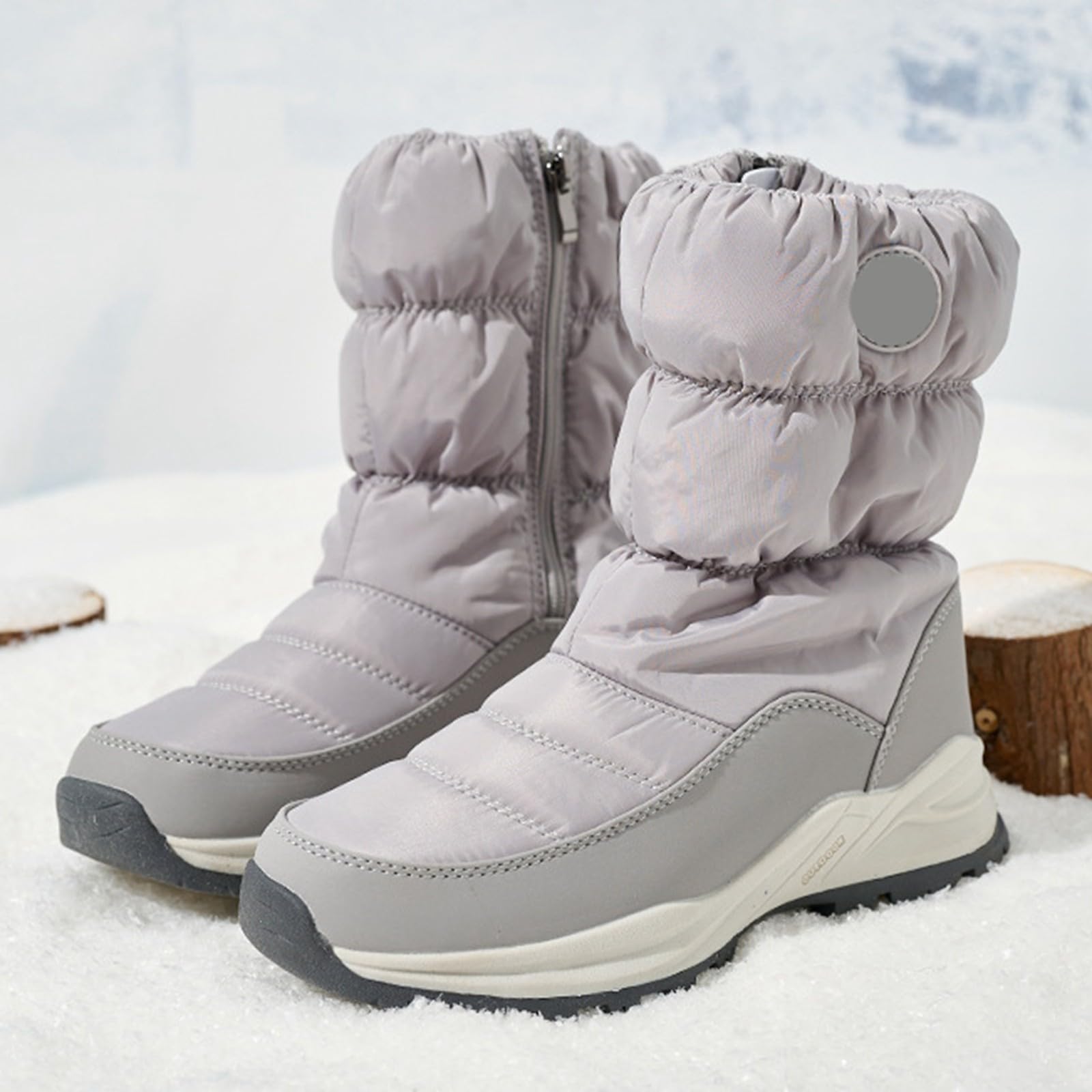 Generico Scarpe Neve Donna Impermeabili Invernali Con Fodera Scarponi Stivaletti Calde Termiche Stivali Dopo Sci Antiscivolo Scarpe Da Neve Imbottiti Doposci Snow Boots Per All'acqua Trekkin