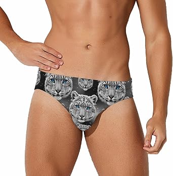 Mens Swim Briefs, Sexy Bikini Swimwear Comfortable, Quick Dry Low Rise Tight Swim Trunks for Training
