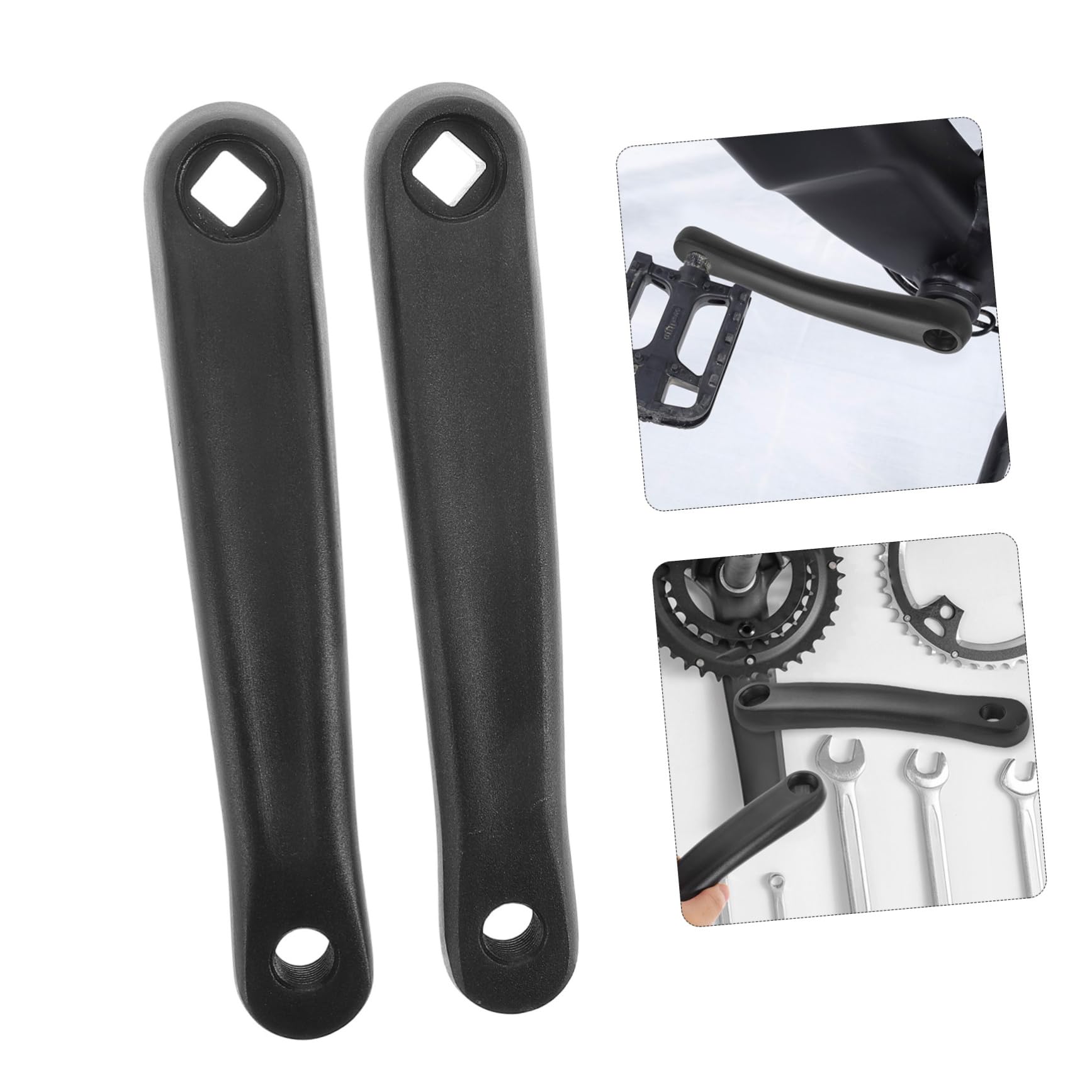 TOYANDONA 2pezzi Pedivelle Bicicletta Sostituzione Braccio Pedivella per Bici Elettrica Motore Centrale Mountain Bike Strada Accessori