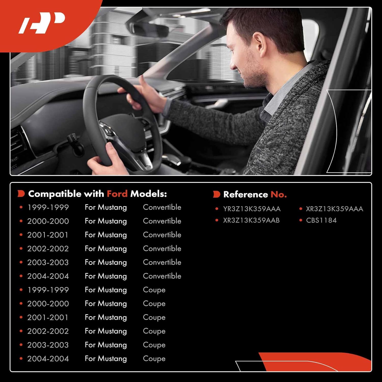 A-Premium Multifunction Switch Windshield Wiper Washer Control & Hazard Warning Flashers, Compatible with Ford Mustang 1999 2000 2001 2002 2003 2004