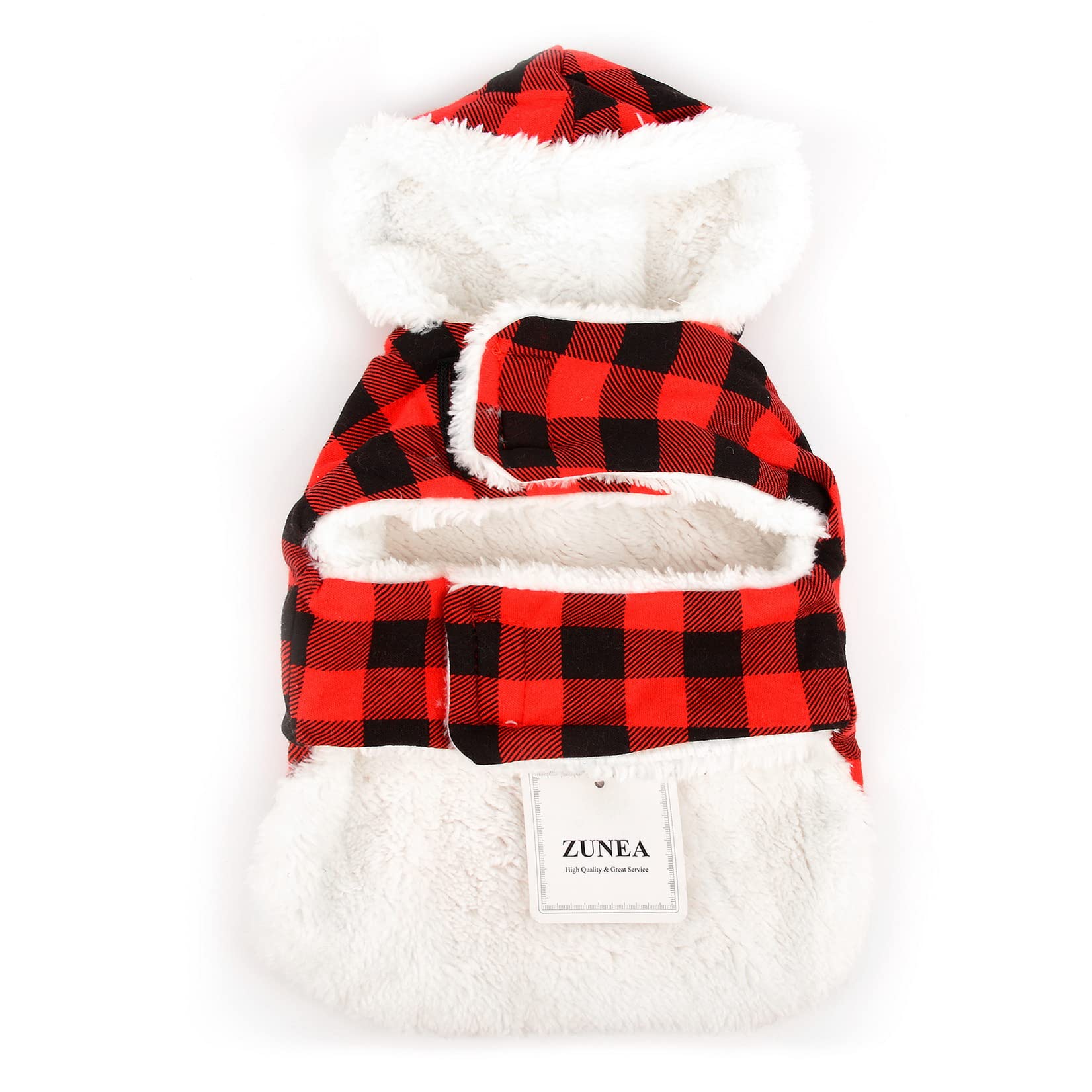 Kerst Hoodie Voor Honden – Rood Met Elandmotief, Warm En Zacht, Ideaal Voor Kleine Rassen