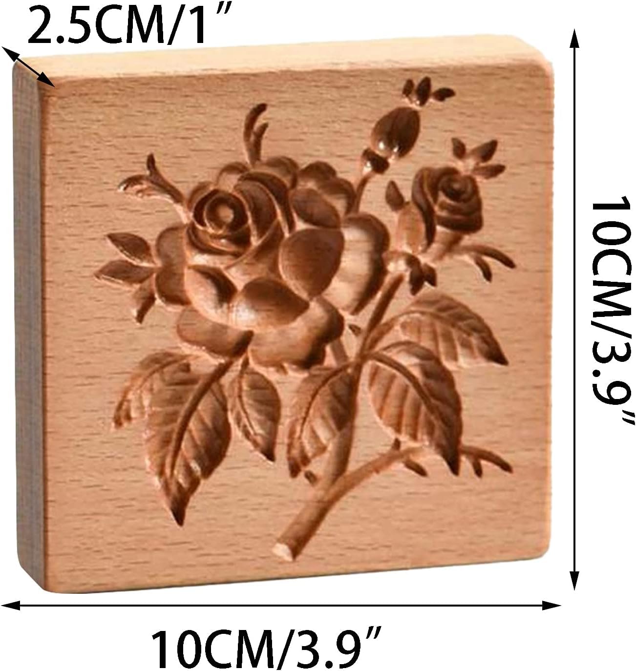 Keksausstecher, Keksformen aus Holz, Kekse, Keksausstecher mit Prägung, 3D-Backen, Keks-Dekorations-Backwerkzeug