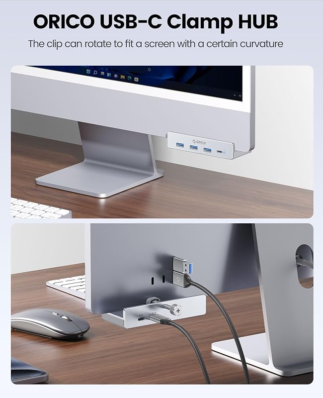 ORICO USB 3.0 Hub alumínium 4 portos elosztó 3 Type-A és 1 Type-C csatlakozóval
