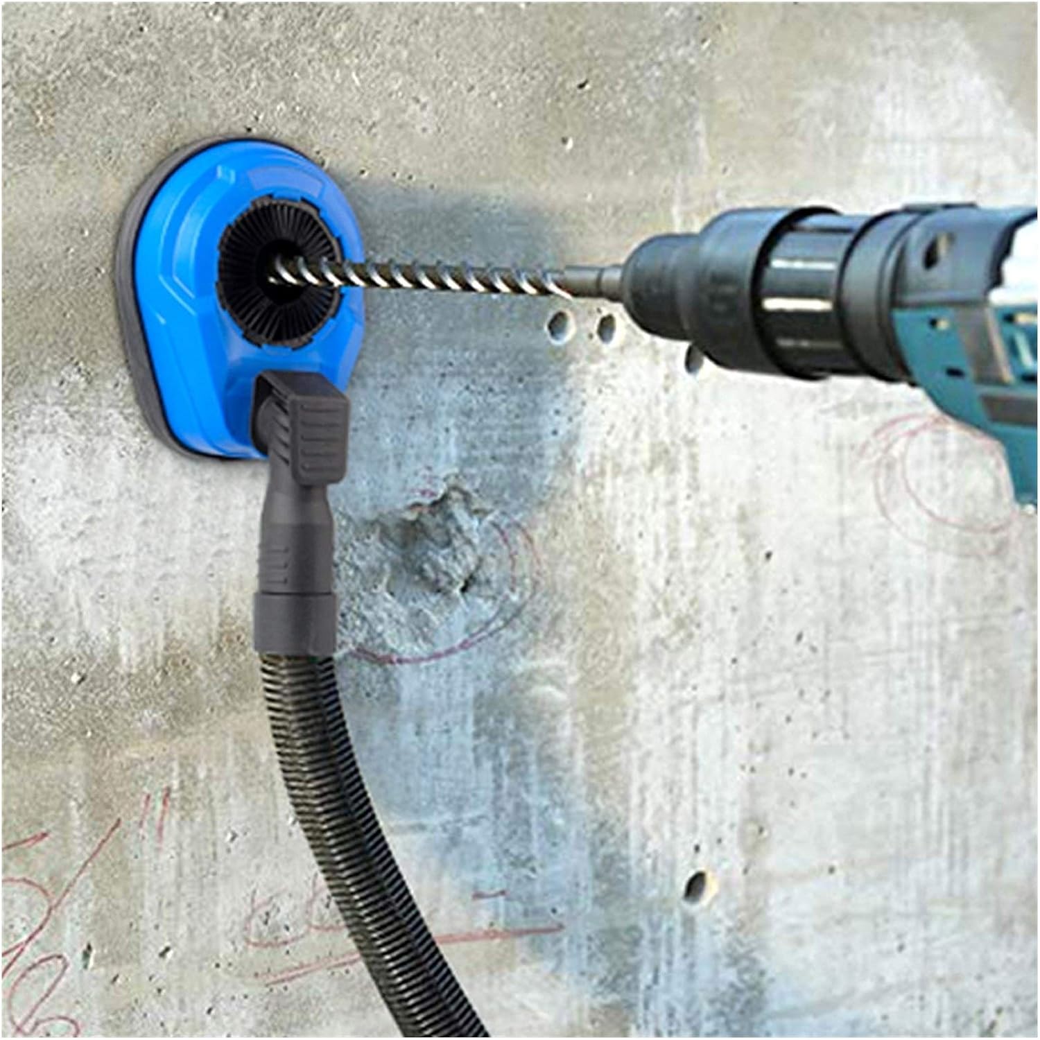 Angle Grinder Dust Shroud Cover Drill Electric Hammer Drill Dust Collector Attachment Universal Dust Shroud for Drilling