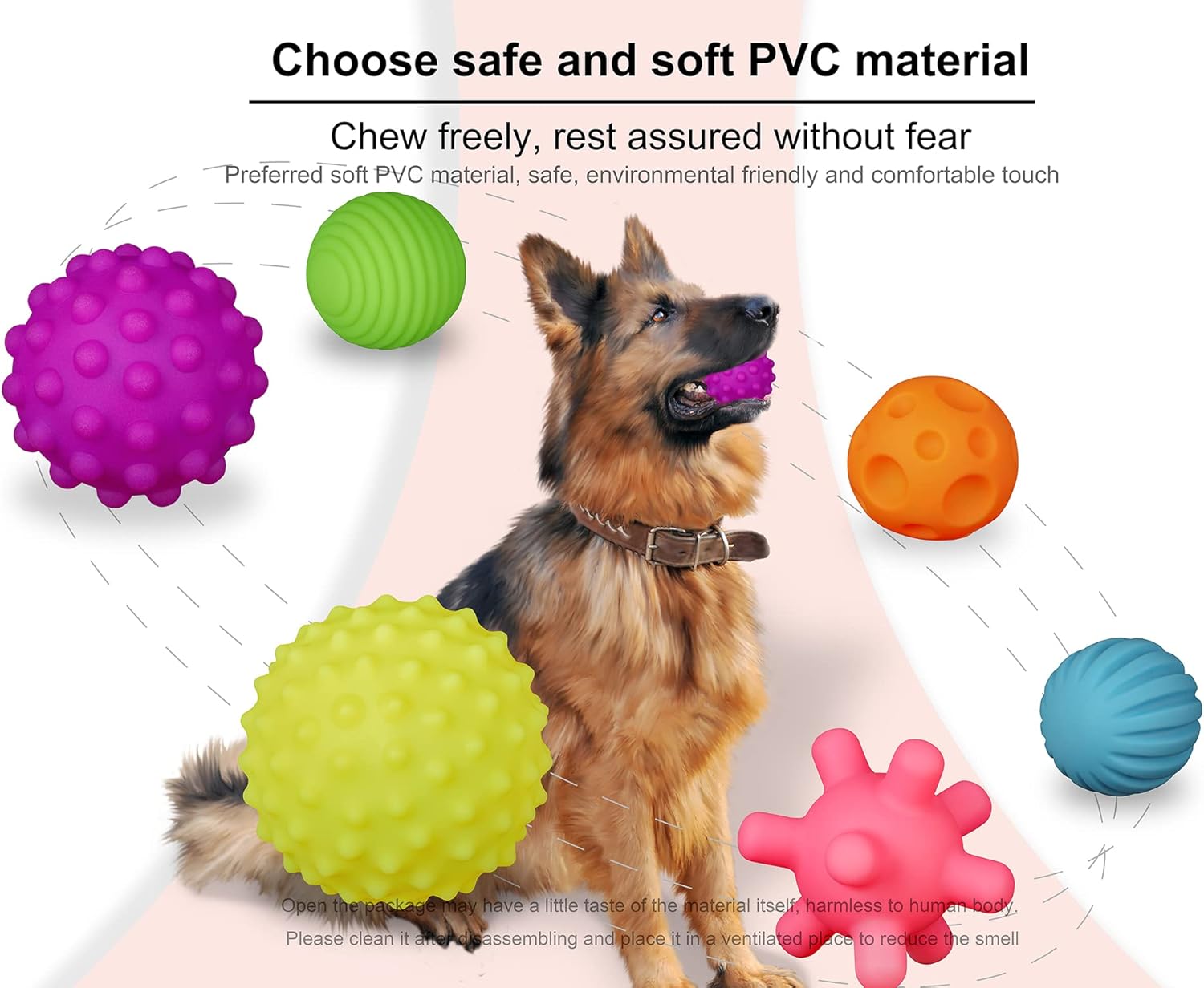 Pet Supplies : YARCHONN Squeaky Toy Balls for Dogs Chewing, 6 Packs Durable Chew Toys Balls,Bouncy Floating Well for Dogs Playing ,Swimming ,Chasing and Training (Warm Color) : 