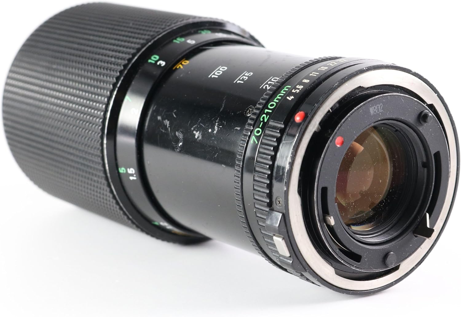 Rear view of Canon FD 70-210mm f/4.0 Zoom Lens showing the mount
