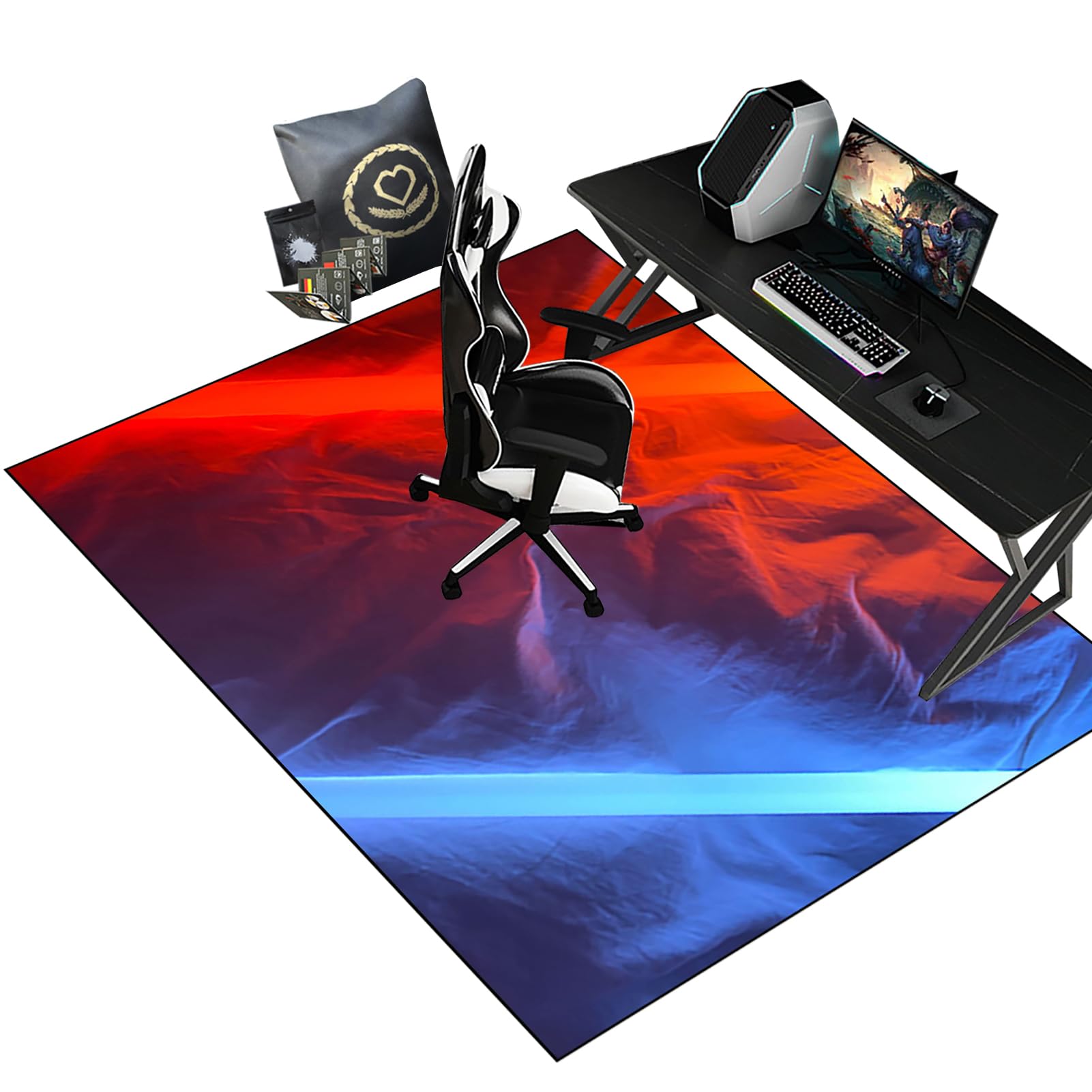 Tapis de chaise de bureau contre rayures et usure tapis de protection antidérapant universel