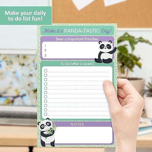 Miniatura 4 de Paquete de planificador diario de 4 diseños de animales, planificador de tareas de productividad diaria de 5.5 x 8.5 pulgadas y rastreador de