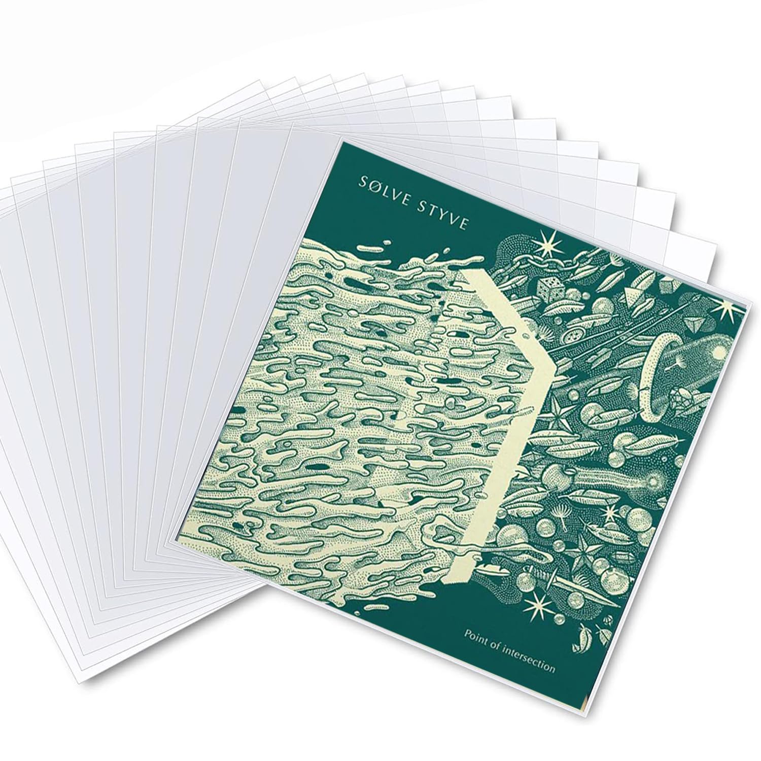 50 piezas de fundas exteriores de vinilo de 12 pulgadas, fundas de plástico para discos de vinilo LP, funda protectora de vinilo transparente sin ácido para álbum, funda de almacenamiento