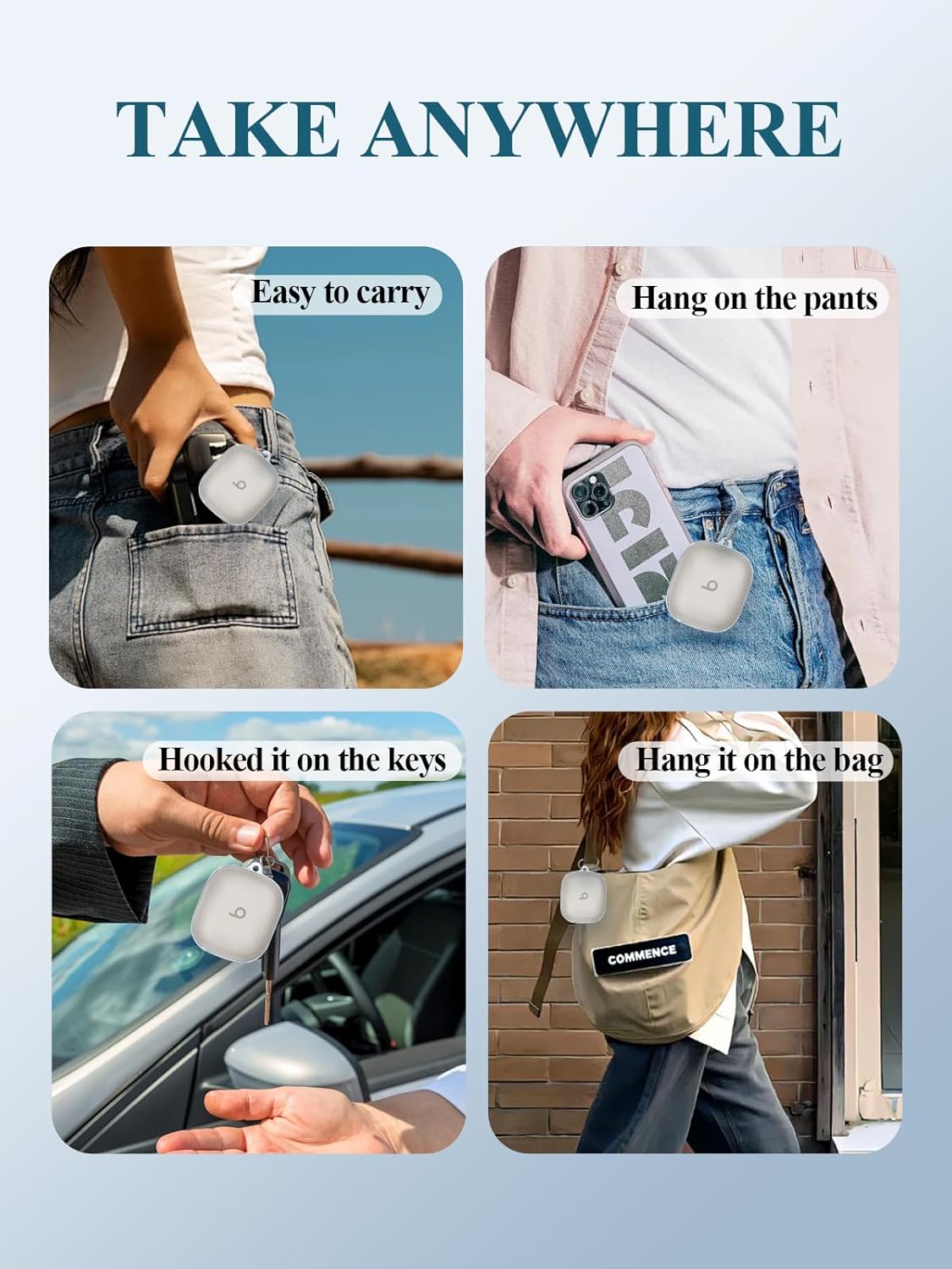 for Beats Powerbeats Pro 2 Wireless Bluetooth Earbuds 2025 New Upgraded Case,Clear Soft TPU Protective Cover with Keychain and Cleaner Kit for Powerbeats Pro 2 Shockproof Skin,Slim Fit Design.Clear - Image 7