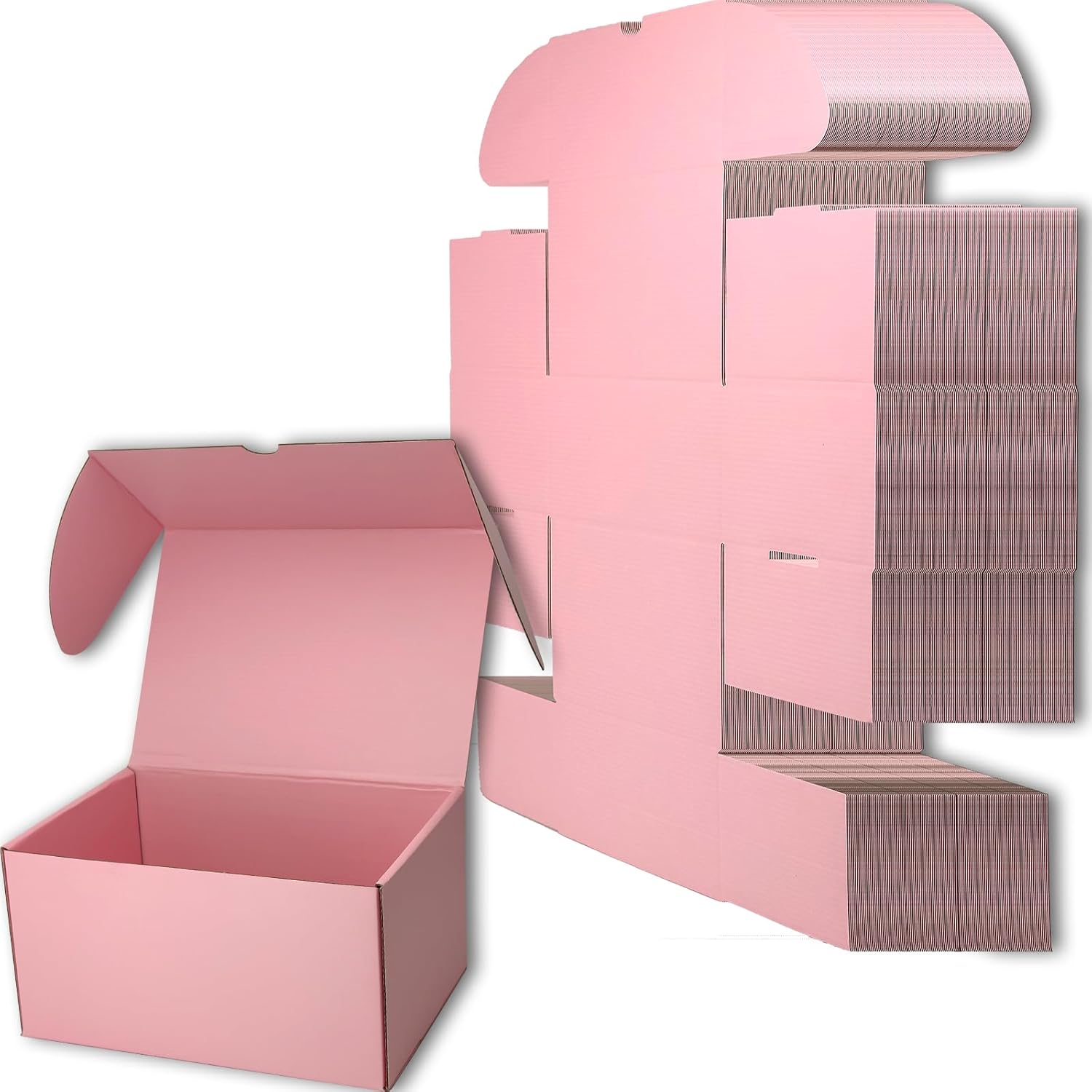 11x6x6 inches Small Shipping Boxes Set of 20 - Pink Mailer Corrugated Cardboard Boxes for Shipping Packaging Mailing Products 11"x6"x6"/20-pack Pink
