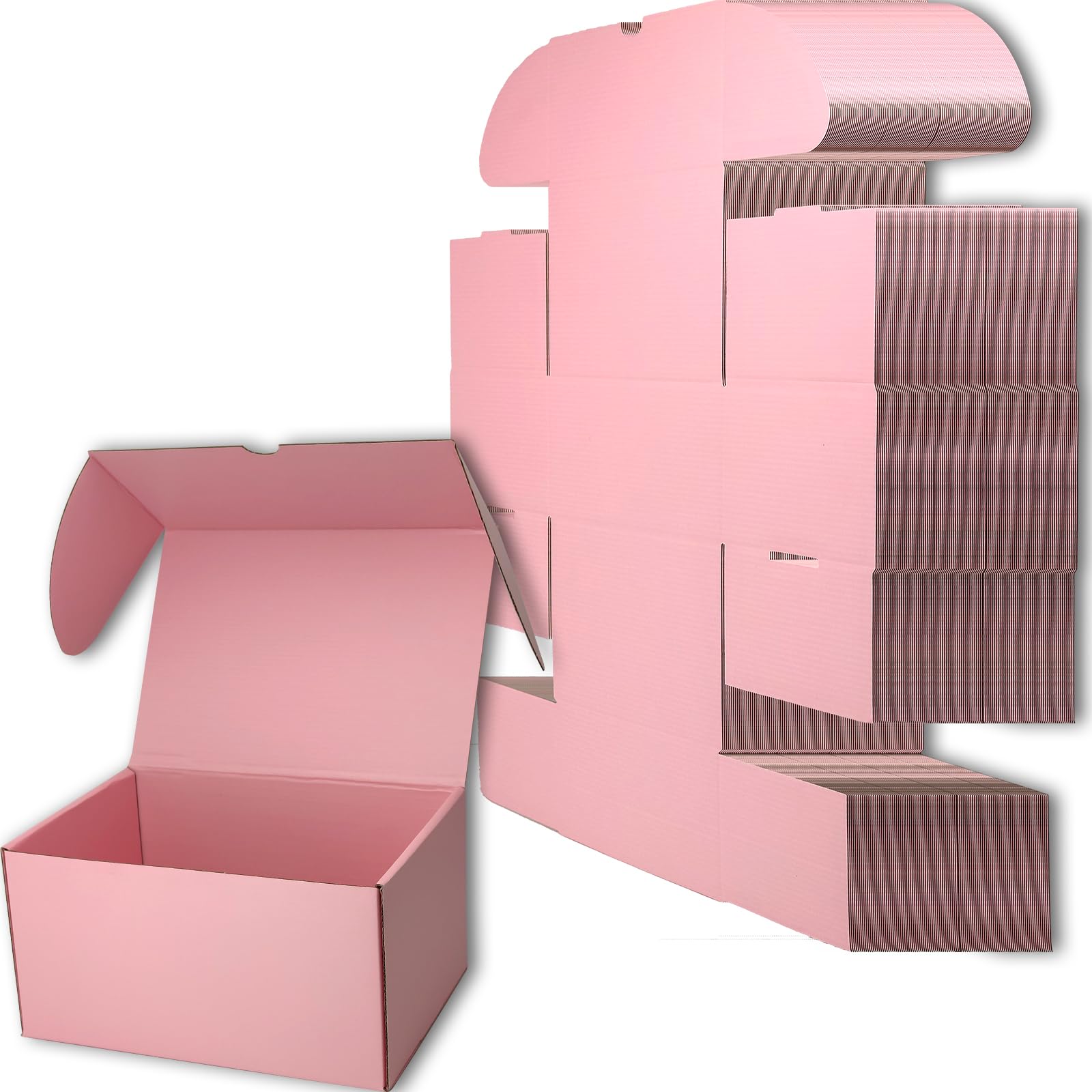 Cenoid Small Postal Boxes, 28x15x15cm Pink Postage Parcel Shipping Cardboard Boxes for Posting Shipping Delivery Packaging boxes for Small Business (Pack of 20) — image 1