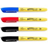Avery Marks A Lot Permanent Markers, Bullet Tip, 4 Assorted Markers – view 8