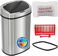 Vista 14 de iTouchless Prime - Cubo de basura con sensor de 13.2 galones, delgado y ahorra espacio, construcción duradera a prueba de abolladuras, contenedor