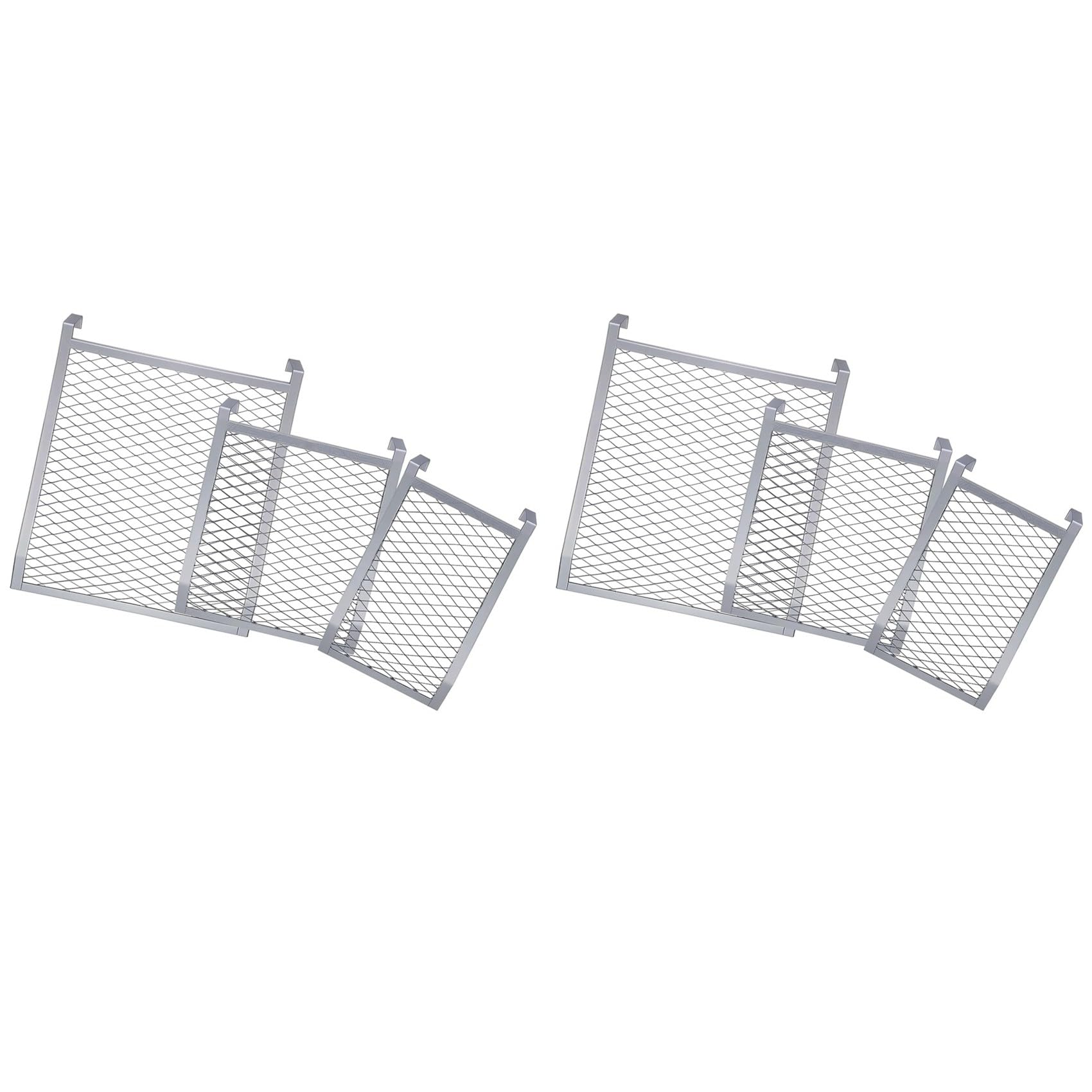 6X Paint Roller Grid Set for 1, 2, 5 Gallon Buckets - Metal Painting Tools for Professional and Home Use
