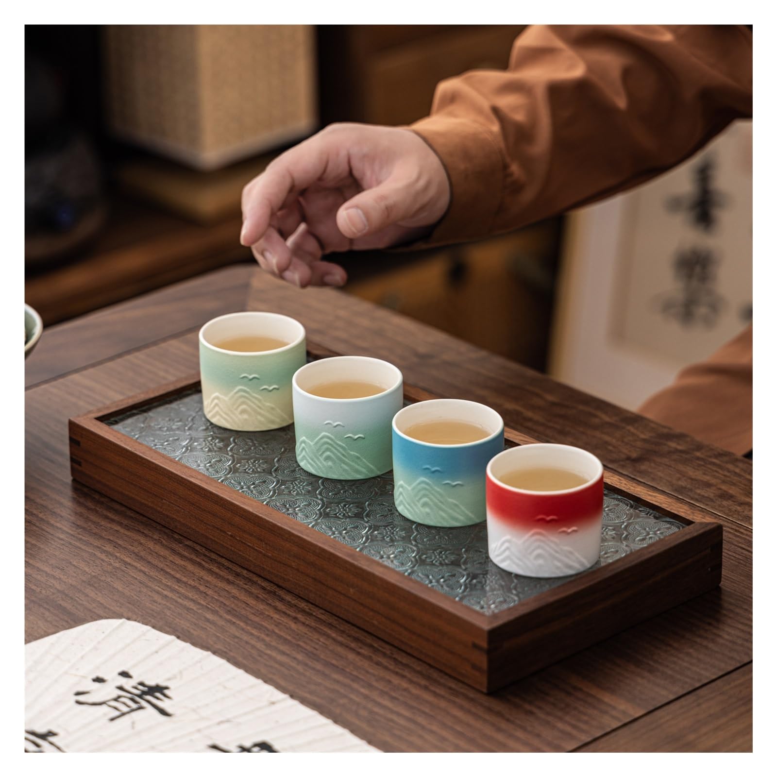 Tazas Y Jarras De Café Taza De Café De Estilo Chino Para Té Cacao Y Leche | Cerámica para el té de la tarde