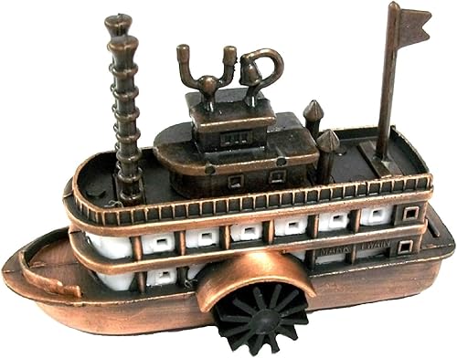 Paddle Wheel Riverboat Die Cast Metal Sacapuntas coleccionables