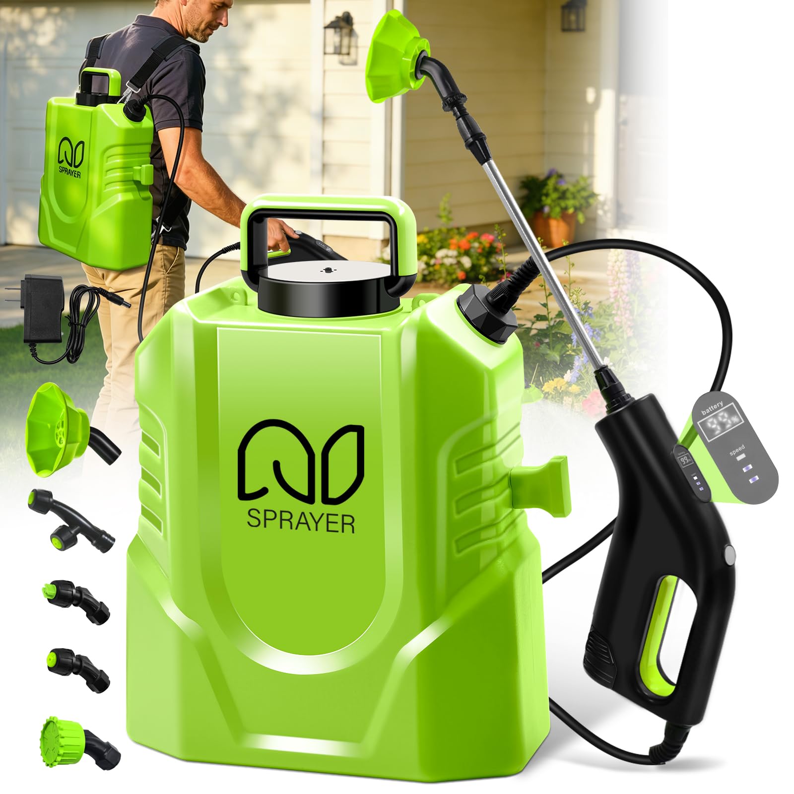 Photo 1 of Bourid Battery Powered Backpack Sprayer 3 Gallon