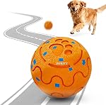 Interactive Dog Toys - Automatic Moving Bouncing Ball,Smart Interactive Dog Ball with 3 Modes, IP54 Waterproof, Rechargeable, Chew-Resistant for Small, Medium, and Large Dogs