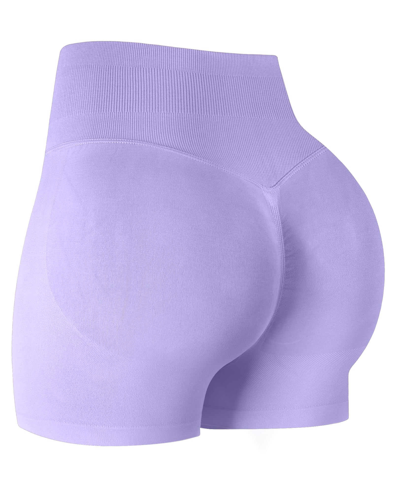ATHVOTAR Workout Gym Shorts Women High Waisted Seamless Butt Lifting Scrunch Butt Sports Shorts