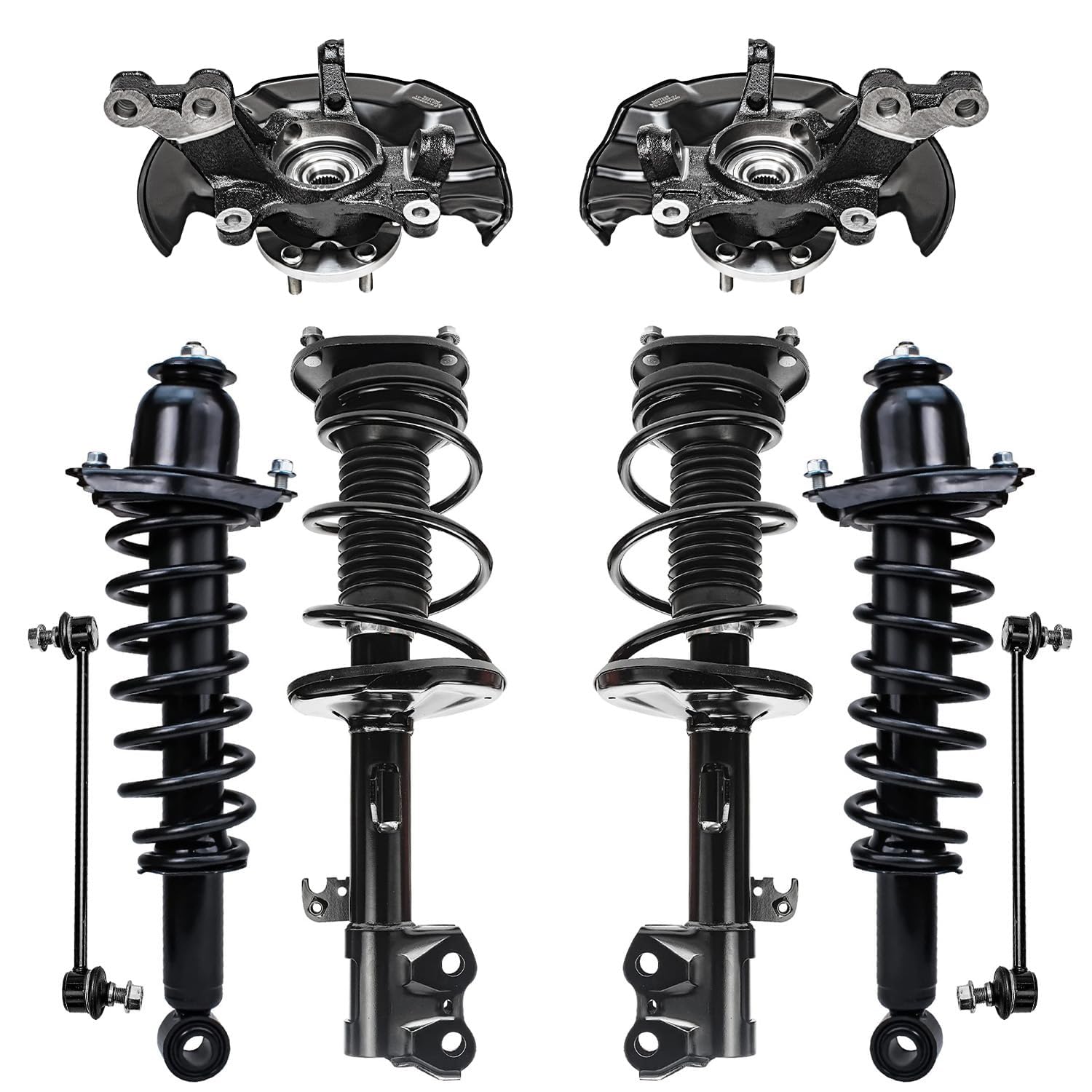 Detroit Axle - 8pc Struts Kit for 2009-2013 Toyota Corolla [1.8L], 4