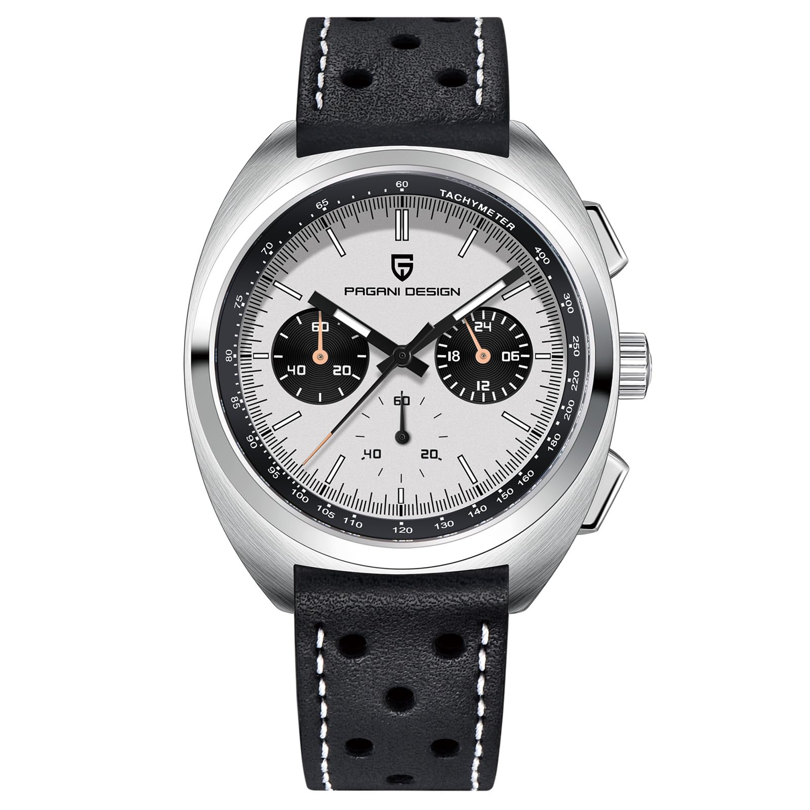 RollsTimiPagani Design 1782 Men's Watch Casual Analog Men's Watch Chronograph VK63 Movement Sapphire Mirror 100M Water Resistant Stainless Steel Watch.