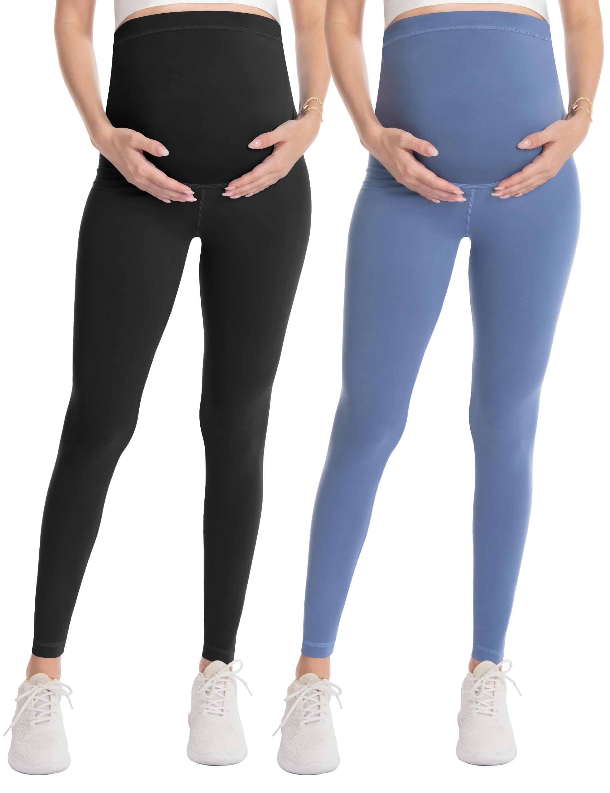 Over‑Belly Maternity Leggings, Soft Stretch Yoga Pants