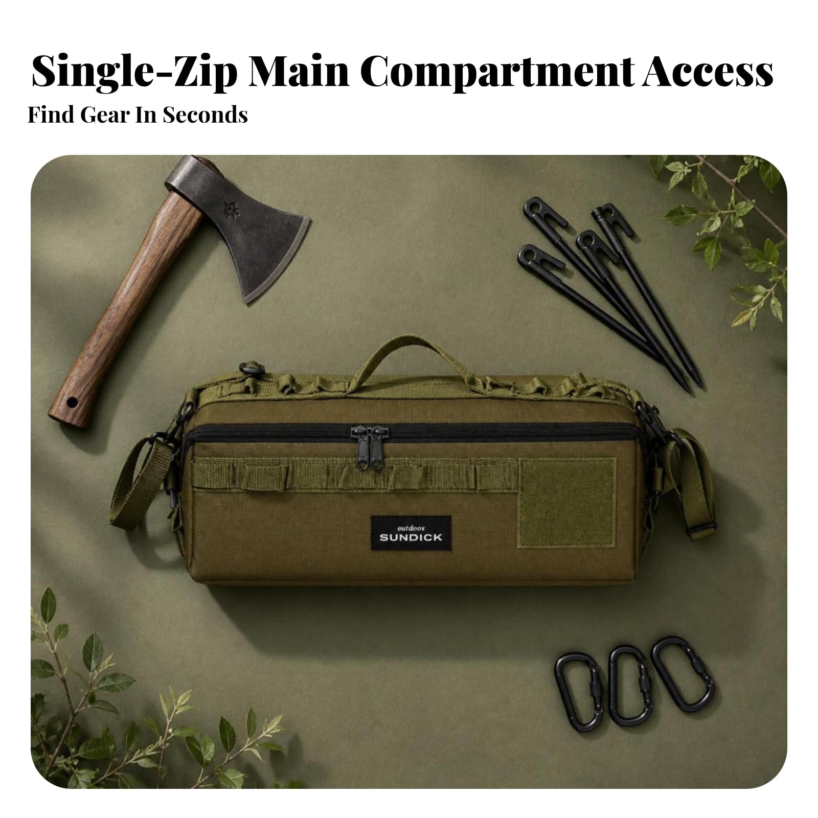 Sac à Outils avec Bandoulière Structuré, color to 2 | Sac à Outils avec Bandoulière Réglable, Portable, pour Camping, Bricoleurs, Campeurs
