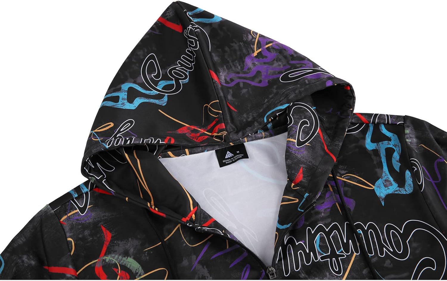 Little Beauty Hoodies for Men Zip Up Hooded Slim Fit Sweatshirt Sports Sweater Jacket
