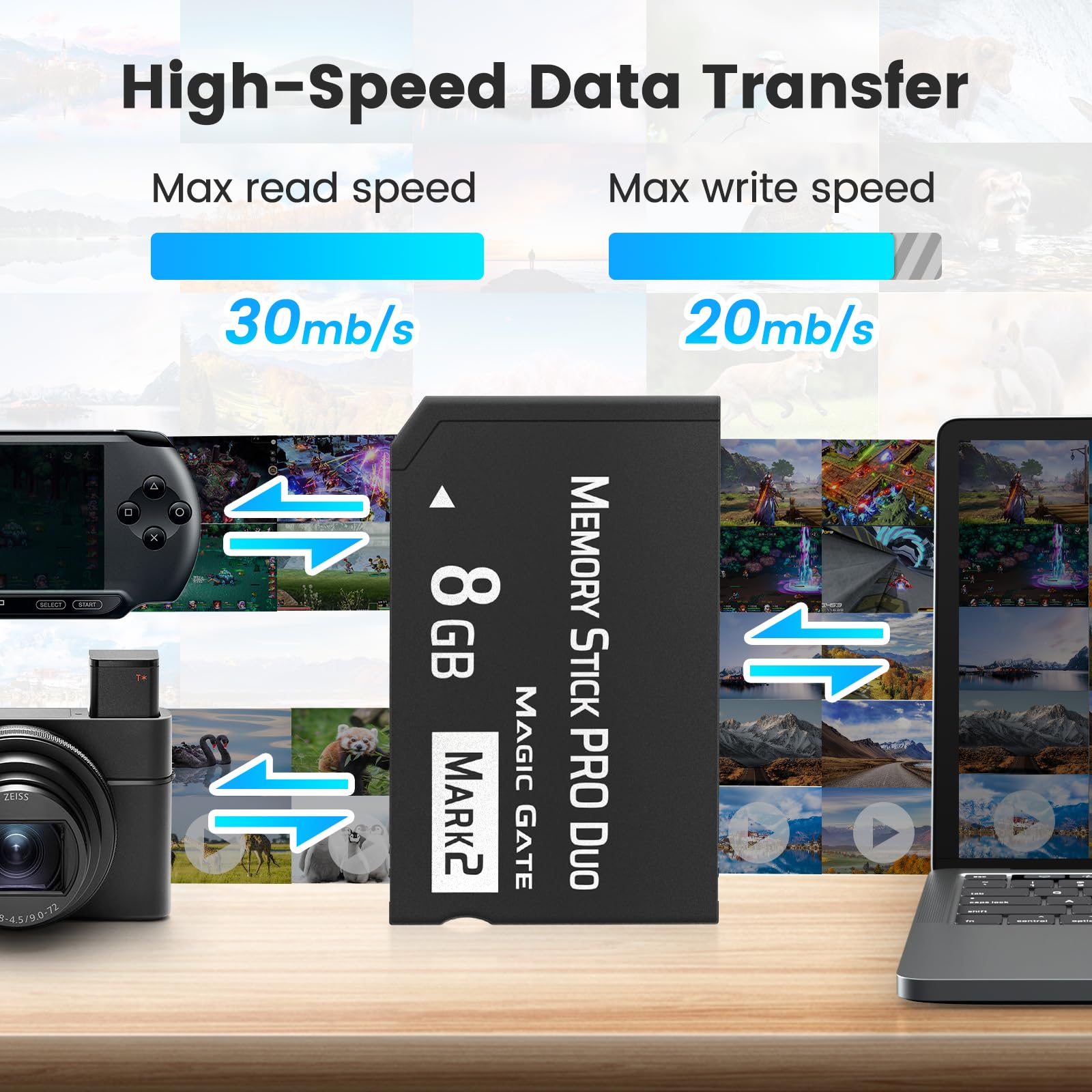 Amazon.com: Original 8GB Memory Stick Pro Duo MARK2, High-Speed