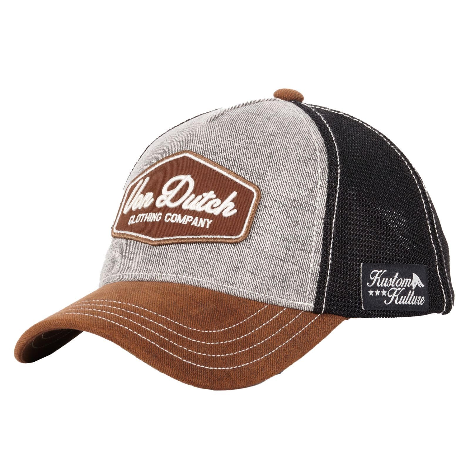 Von Dutch Czapka męska i damska, czapka Trucker LEA, regulowana z zatrzaskiem