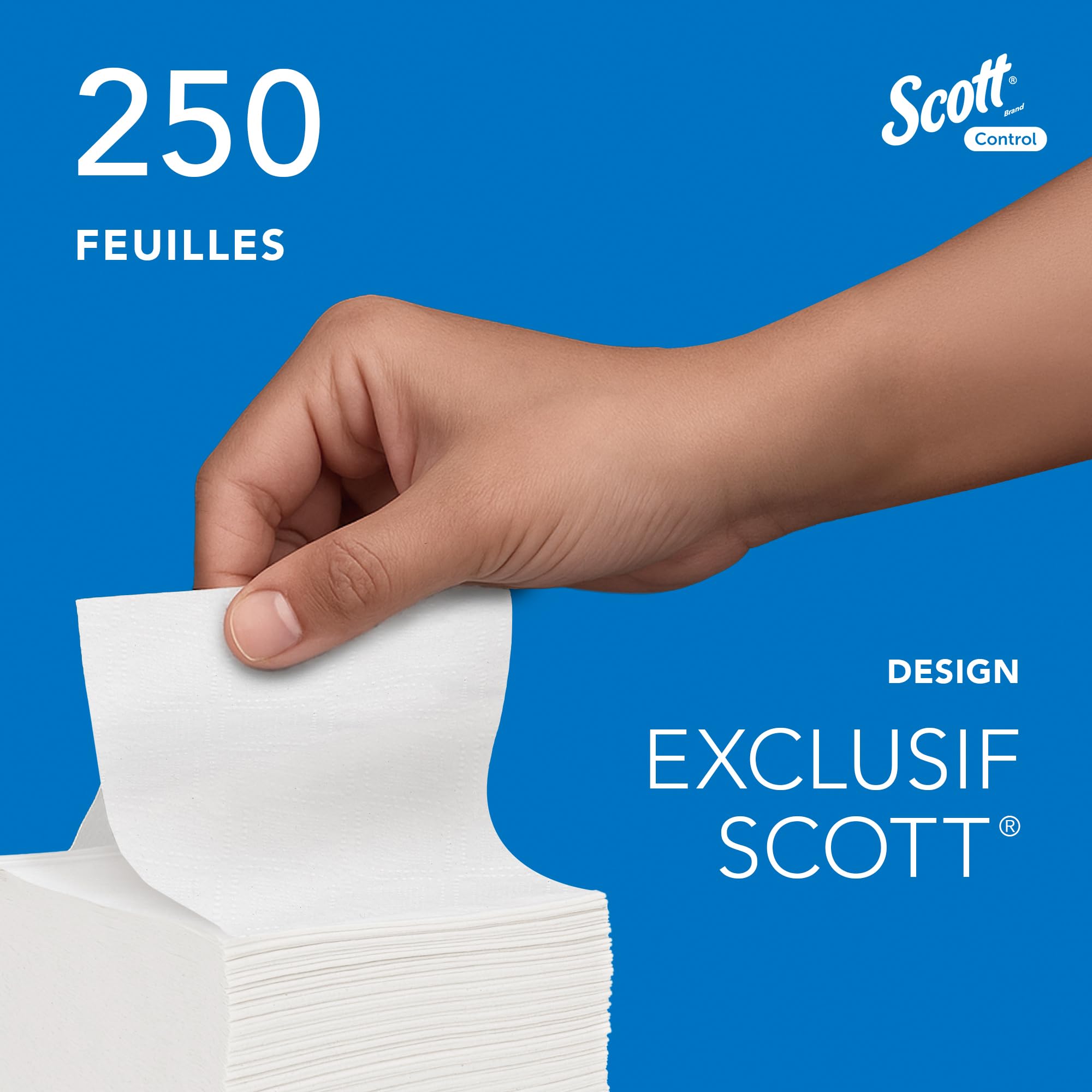 Scott Control Papier Toilette 8508, 2 Épaisseurs, Papier WC, 36x250 | Premium Toilette Papier, Blanc, Certifiés FSC, pour les Distributeurs 53949/53659, 7920 Feuilles