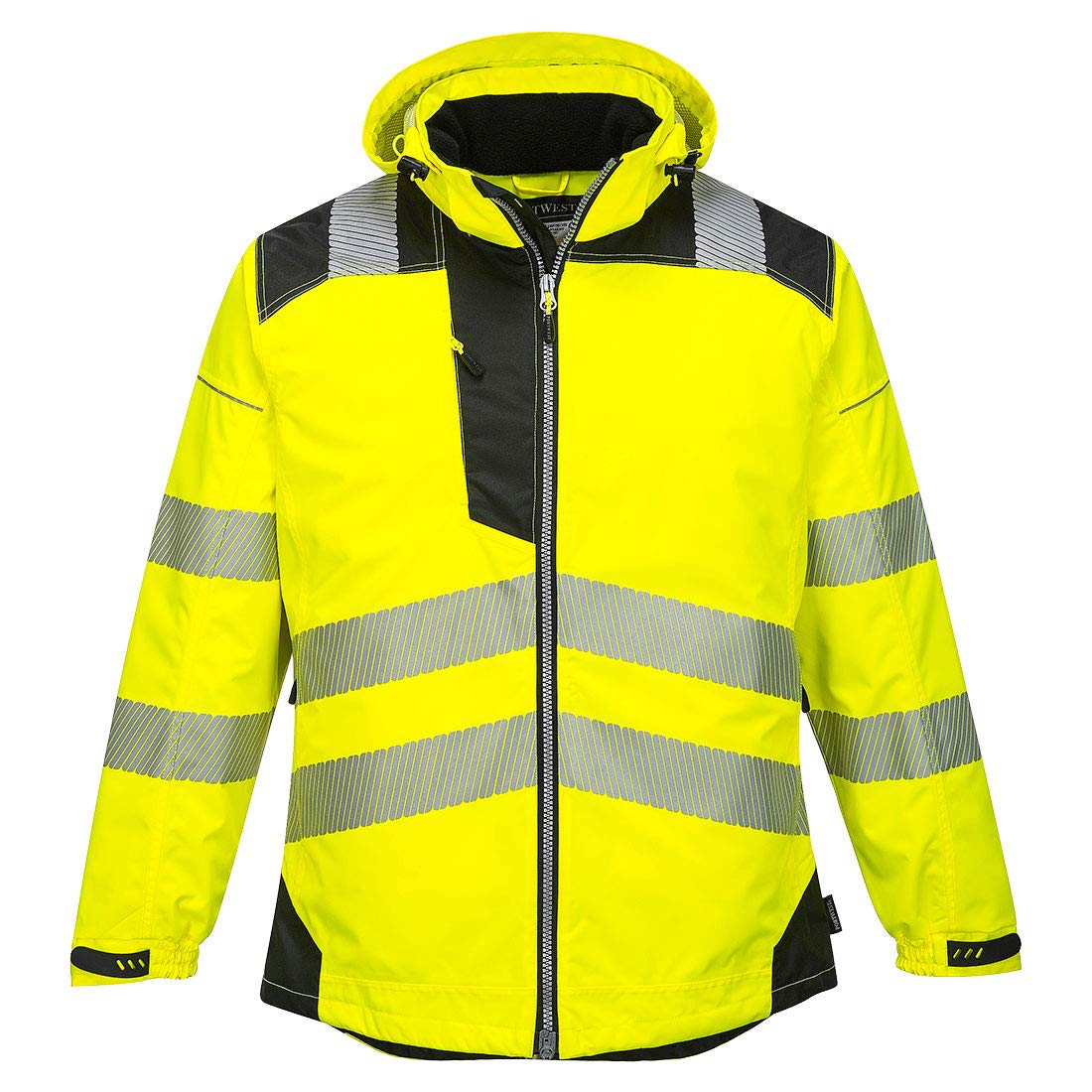 Portwest PW3 Hi-Vis Winter Jacket Work Safety Protective Reflective Waterproof Coat ANSI 3, XXL