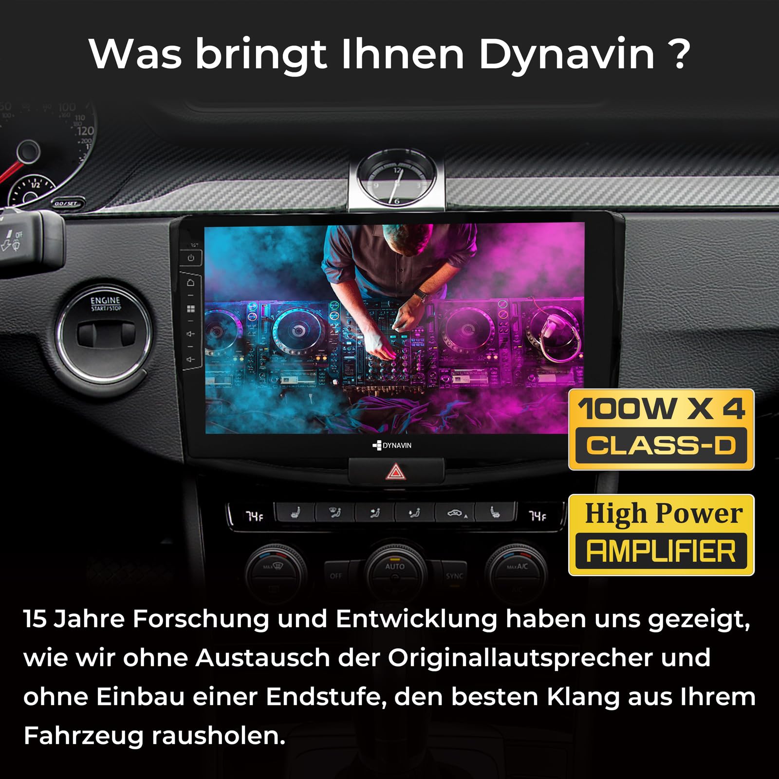 DYNAVIN Android Autoradio Navi für VW Passat B7 CC, 10,1 Zoll OEM Radio mit Wireless Carplay und Android Auto | Head-up Display | Inkl. DAB+: D9-2B Premium Flex