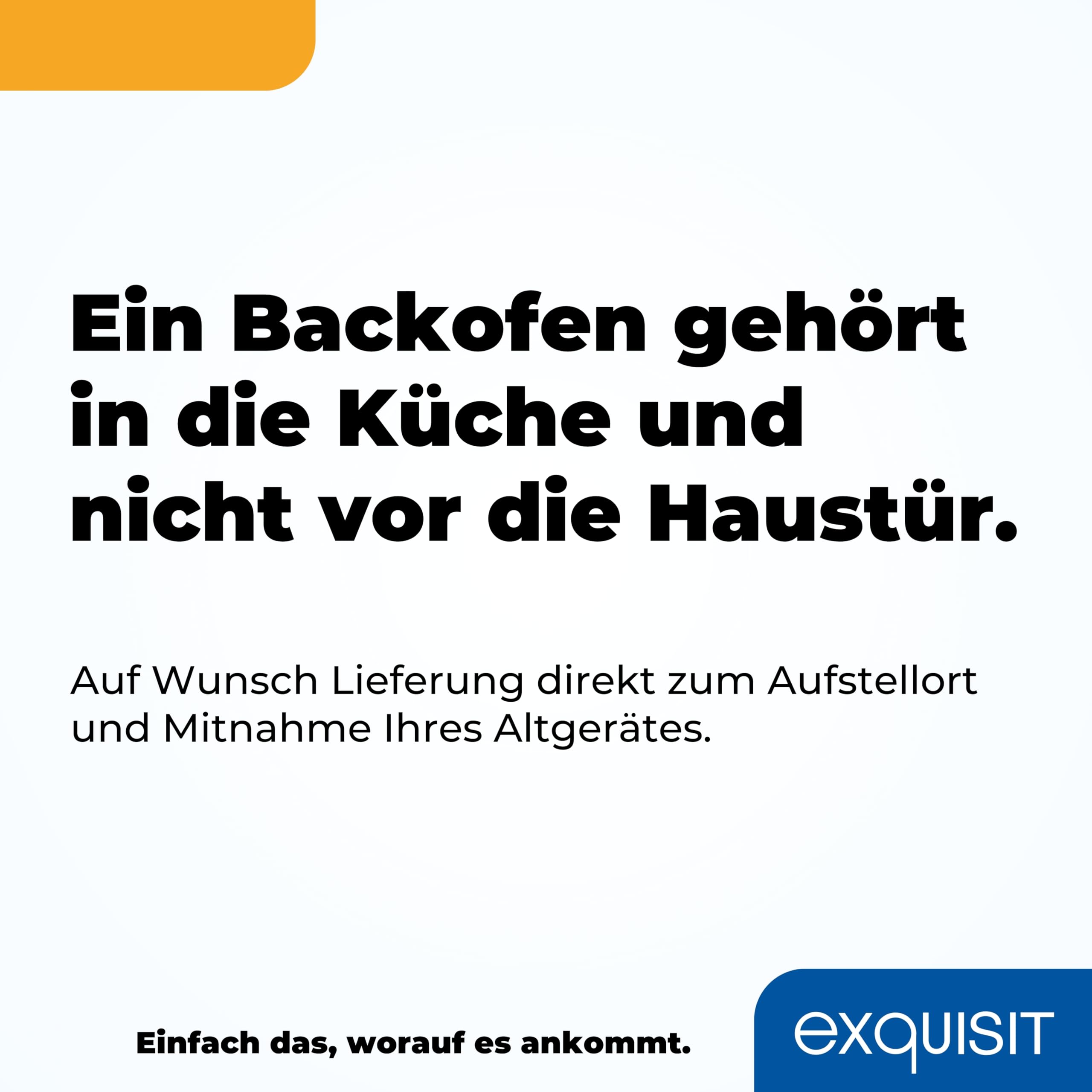 Exquisit Einbaubackofen EBE 555-1.1 62 L Garraum Silber