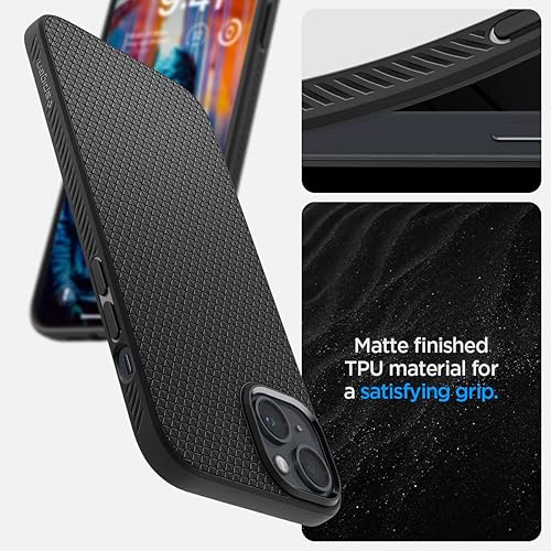 Vista 12 de Spigen Liquid Air - Funda diseñada para iPhone 13 Pro Max (2021), color negro mate