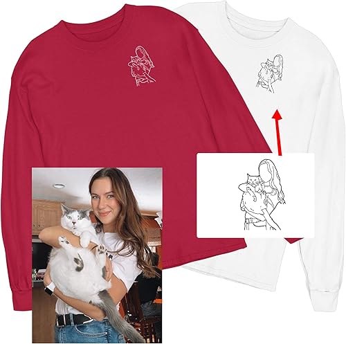 Miniatura 6 de Famiheart Sudadera personalizada con diseño propio, sudaderas de gato para mujeres, regalos de gatos para amantes de los gatos, regalos para mamá de