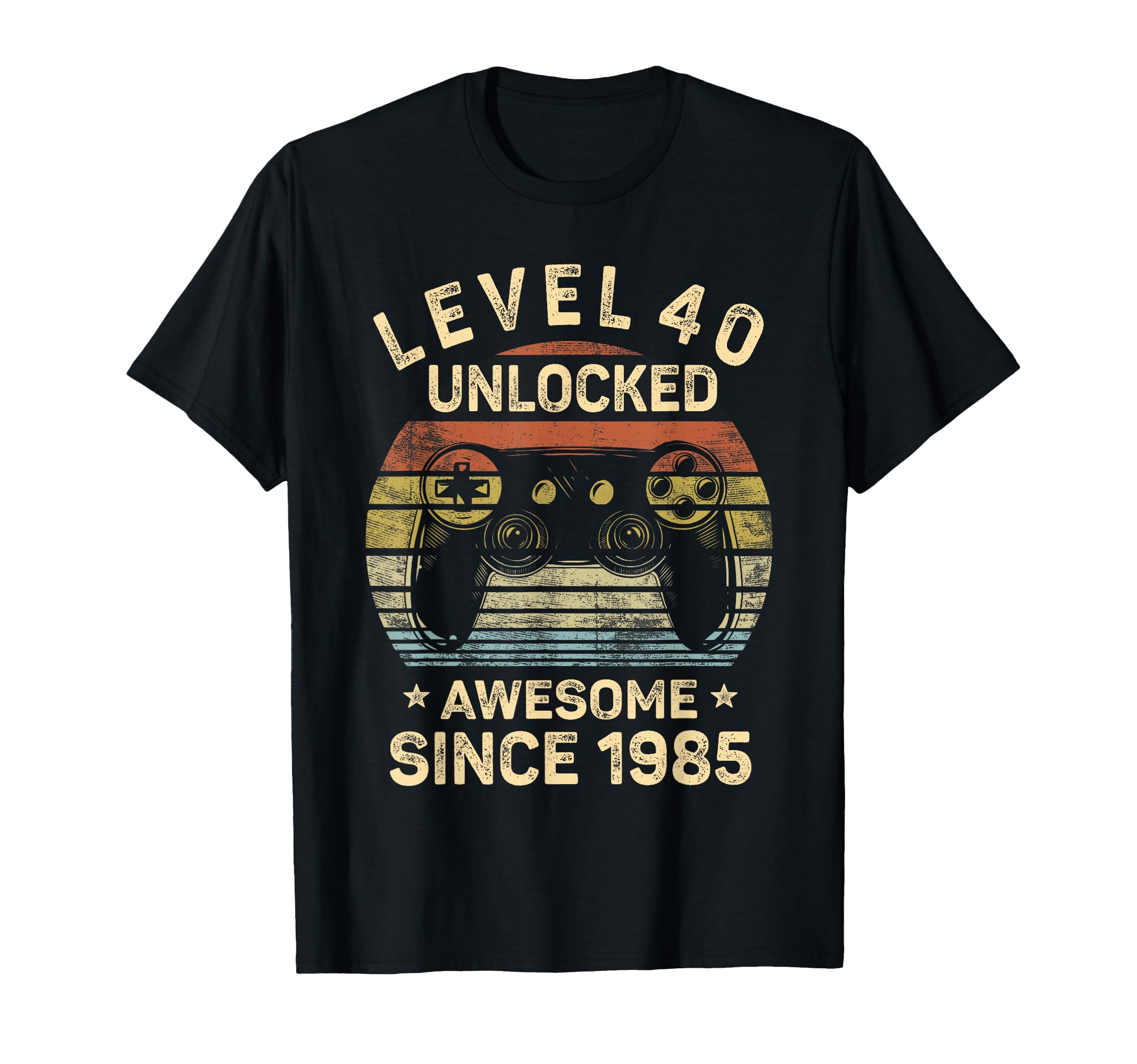 Level 40 Unlocked 40th Birthday 40 Year Old Gifts Gamer Bday T-Shirt