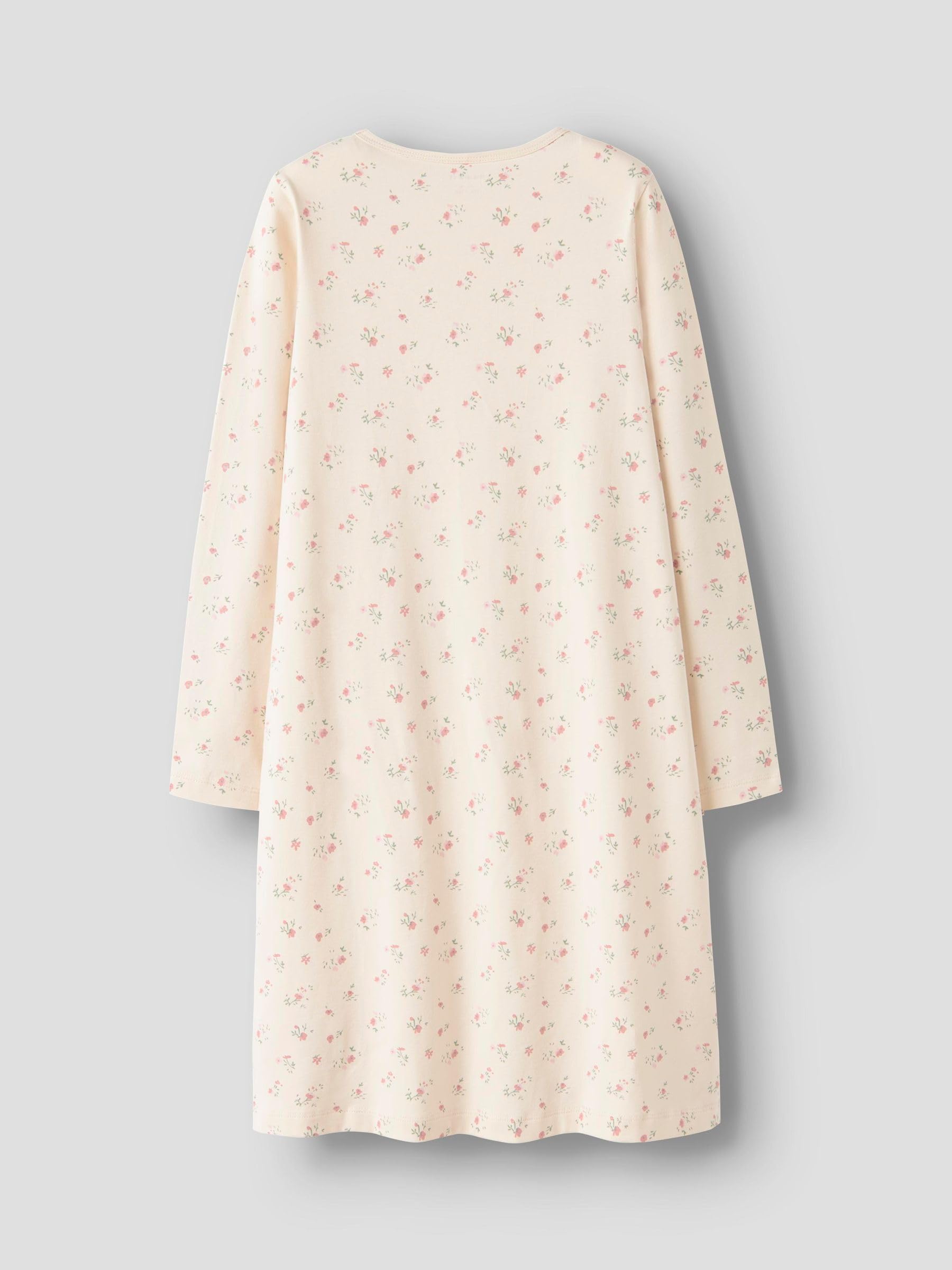 NAME IT Dziewczęce Nkfnightgown Flower Noos, Turtledove, 110-116