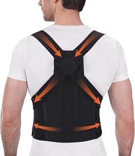 Posture Corrector for Men & Women – Adjustable Full Back Brace for Upper & Lower Back Support, Spine Alignment & Pain Relief - Extra Large